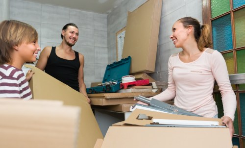 Business relocation team handling office furniture and equipment in Lambeth