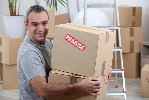 House removals team preparing a Lambeth home move