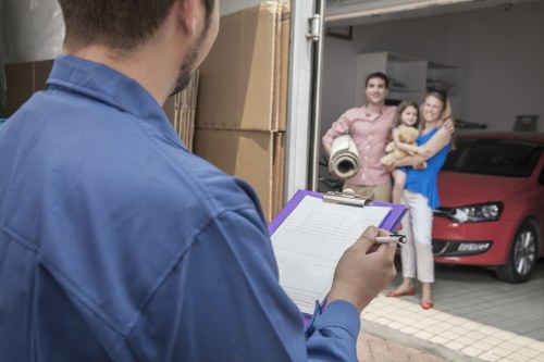 Removal van serving a flat move in Brixton or nearby Lambeth