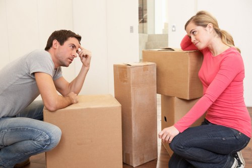 Commercial relocation scene showing organised office moving support across Lambeth