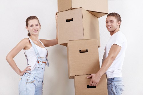 Household furniture loaded for a domestic move
