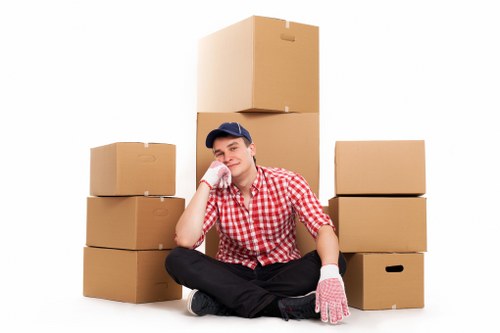 Family preparing for house removals in Lambeth